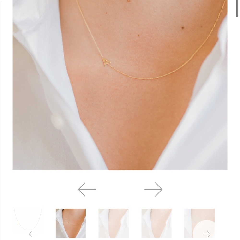 ZOE LEV plain chain link necklace.
